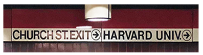 Church Street exit sign